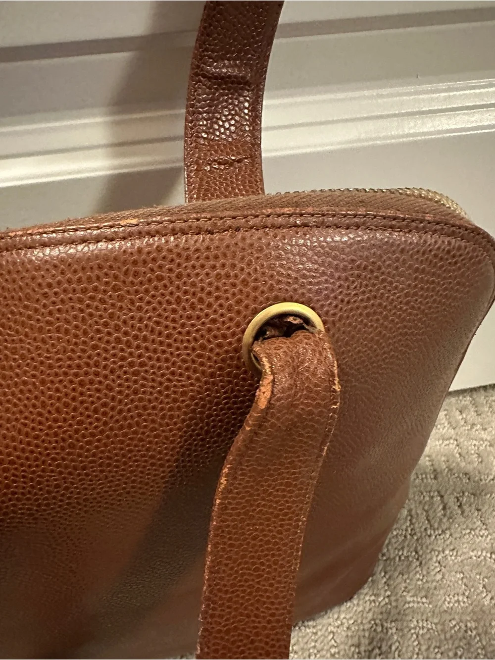 Vintage Chanel Caviar Leather Handbag
